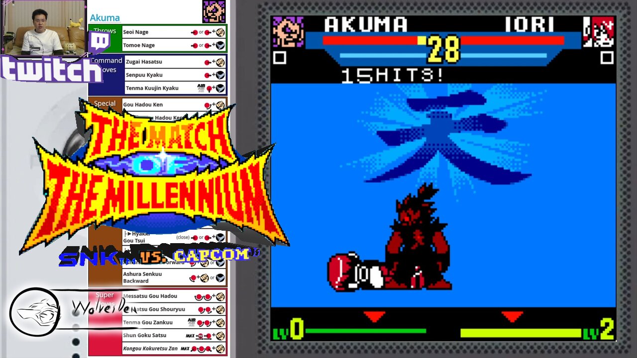 (NeoGeo Pocket Color) SNK vs. Capcom Match of the Millennium - 21 - Akuma - Lv Gamer