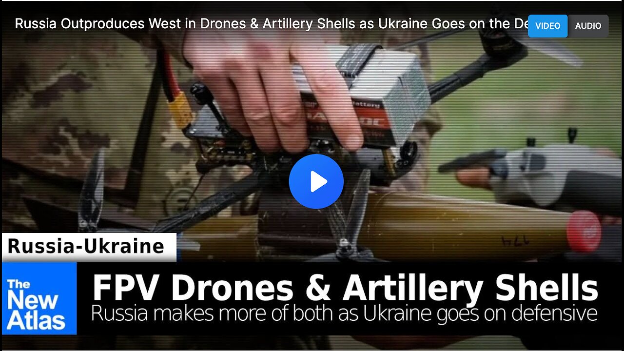 Russia outproducing the West when it comes to drones and artillery shells