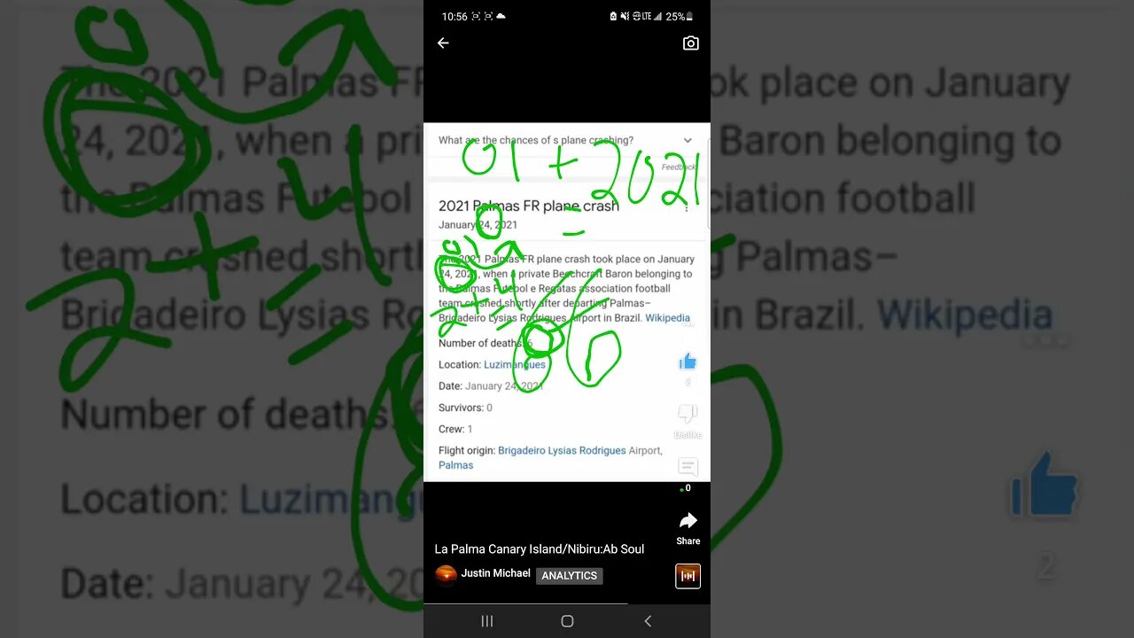 LA PALMA ISLAND PLANE CRASH = 666!!!