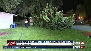 Fire damages shed in Fort Myers early Thursday morning