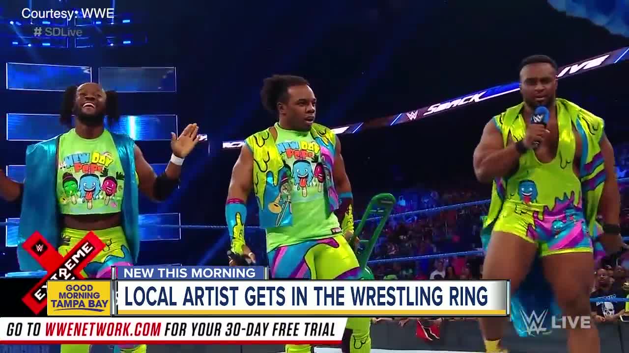 Palm Harbor artist Jonathan Davenport designs wrestling costumes for WWE superstars The New Day