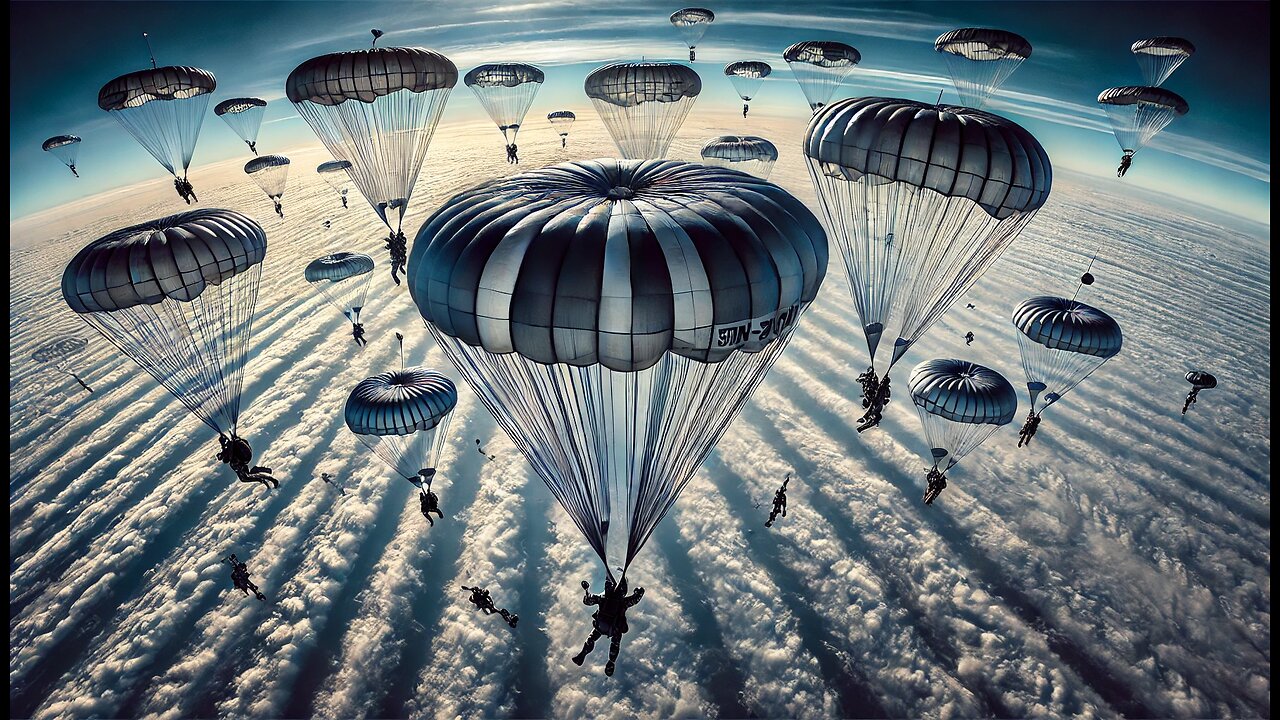 Stratospheric descent of Russian troops using the Tandem-400 parachute system.