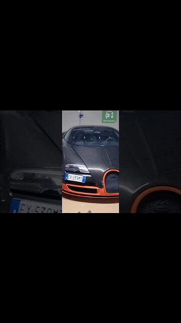 😱Bugatti Veyron Supersport semi-abandoned in Monaco parking garage #monaco #montecarlo #bugatti