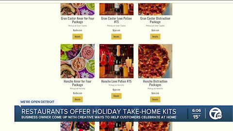 Restaurants offer holiday take-home kits