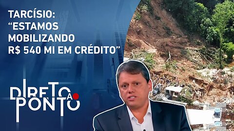 Quanto os governos estadual e federal ajudam na tragédia do litoral norte de SP? Tarcísio responde