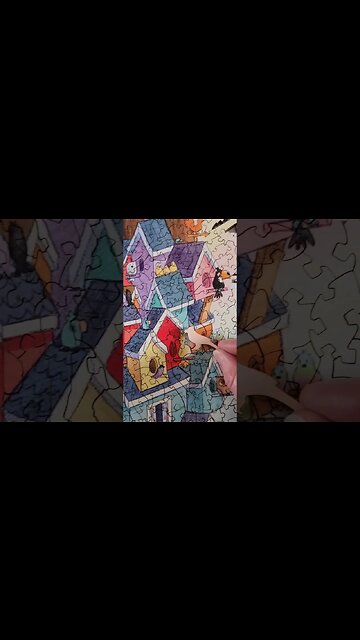 The border on this Artifact wooden puzzle is amazing! #puzzle #shorts #birds #woodenpuzzle #puzzles
