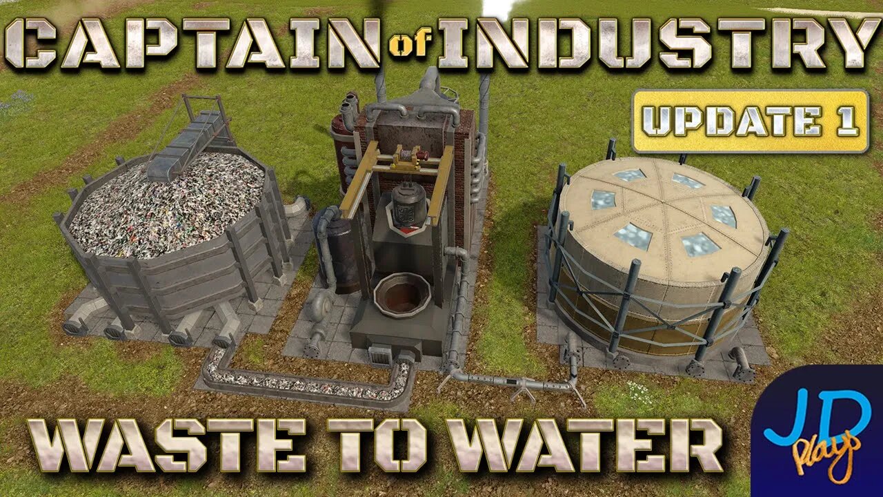 Waste to Water 🚛 Ep14 🚜 Captain of Industry Update 1 👷 Lets Play, Walkthrough