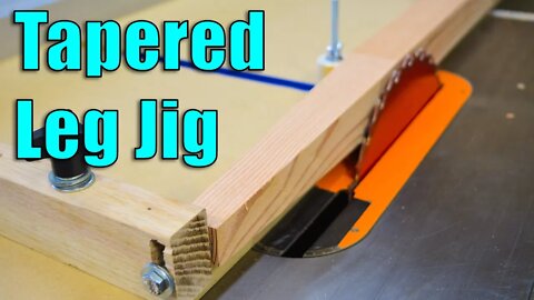 How To Make a Table Saw Jig for Tapered Legs