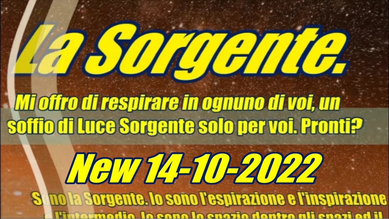 La Sorgente. Mi offro di respirare in ognuno di voi, un soffio di Luce Sorgente solo per voi. Pront