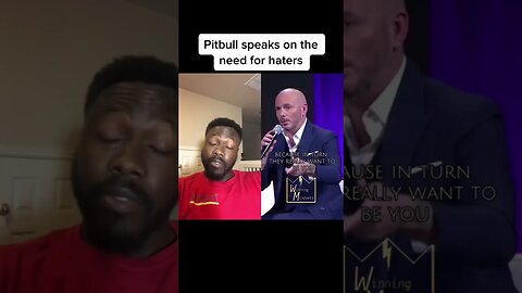Pitbull explains the need for haters #pitbull #motivation