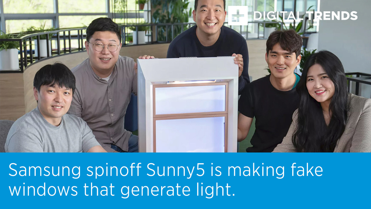 Samsung spinoff Sunny5 is making fake windows that generate light.