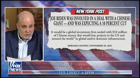 Levin Rips The Media For Covering Up For The Biden Crime Family