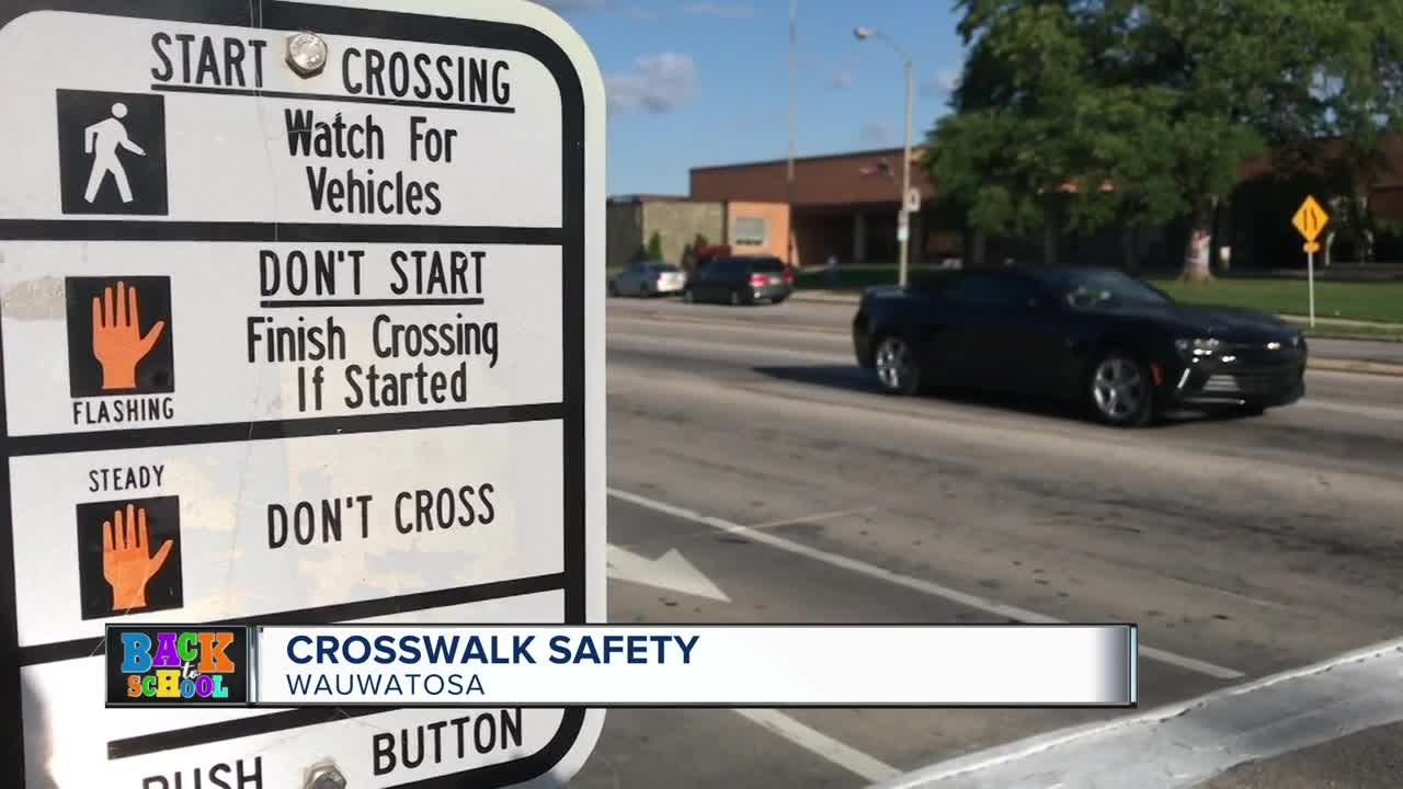 Wauwatosa Police patrol crosswalks as school resumes