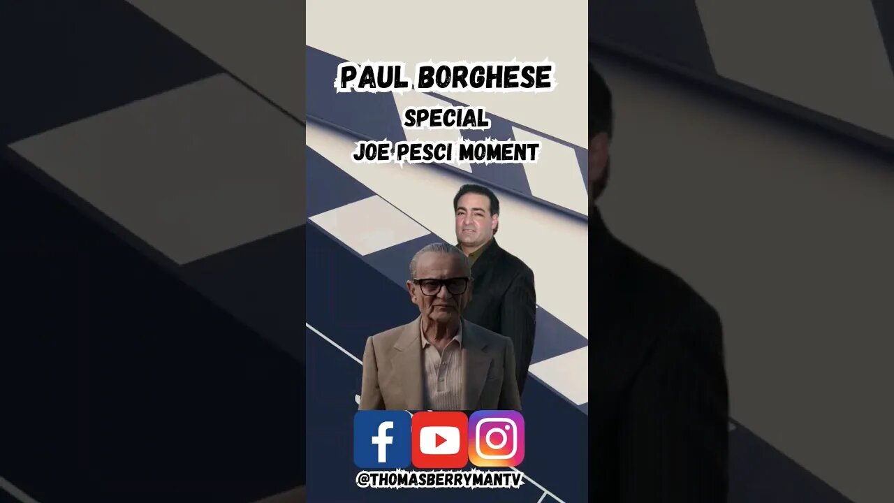 Paul Borghese on working with Joe Pesci on The Irishman full interview on channel #JoePesci #PaulB