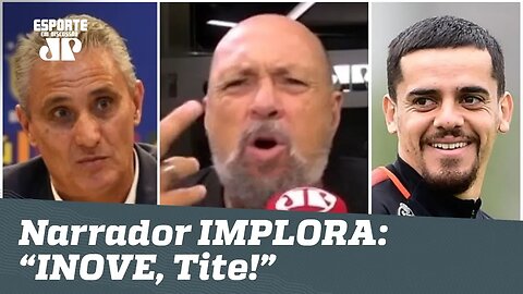 De novo? Tite convoca FAGNER, e narrador IMPLORA: "INOVE, cara!"