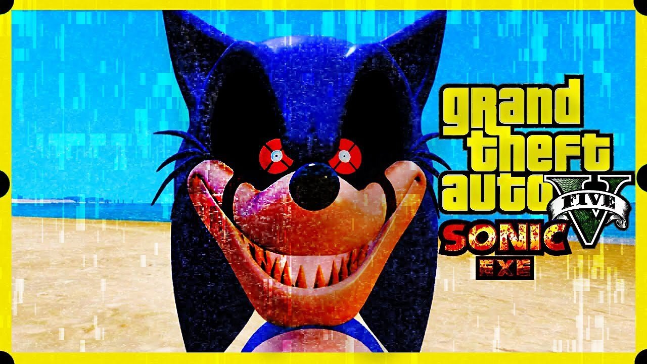 🔴SONIC.EXE GTA 5 MOD - tente sobreviver ao Sonic.exe no gta 5 - Sonic do mal