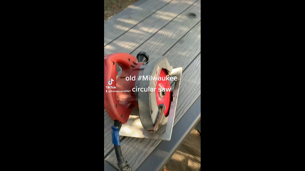 vintage Milwaukee 6365 (13 am 7 1/4 circular saw circular saw