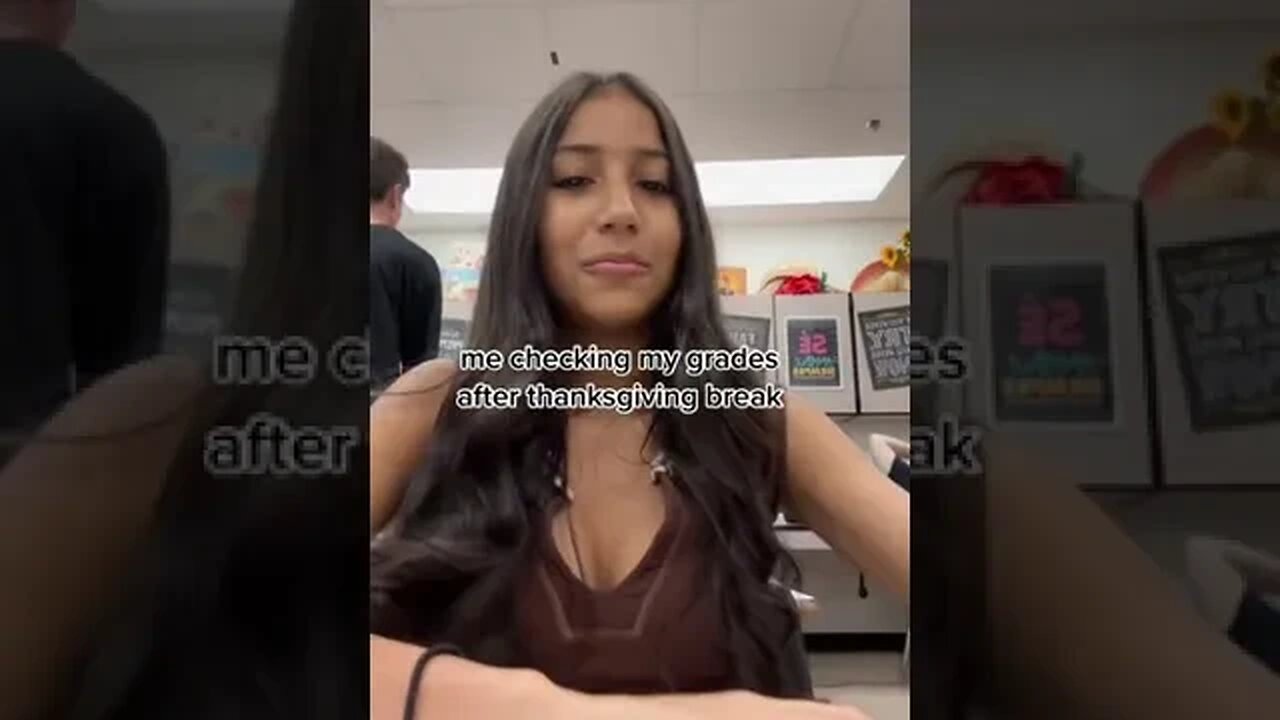 me checking my grades after thanksgiving break Video By jayda wayda28 #Shorts