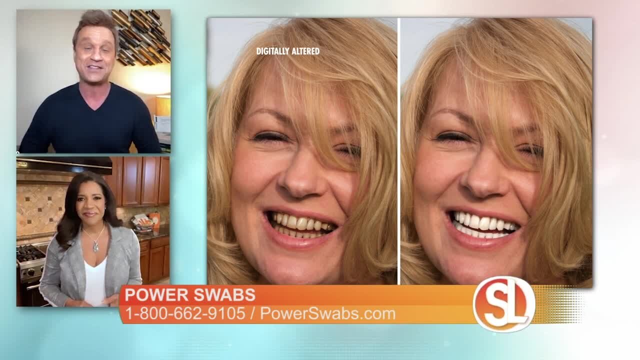 Power Swabs: Talks about how whiter teeth can help you to look younger