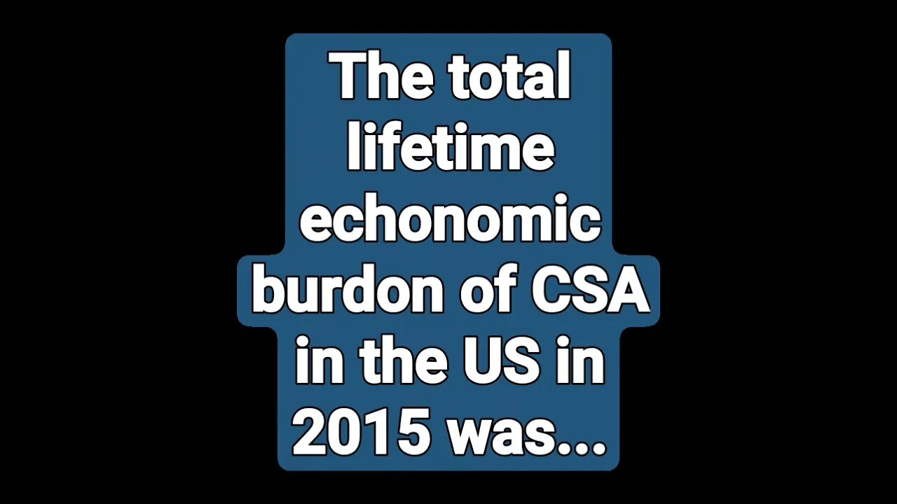 What the cost of CSA is for tax payers!