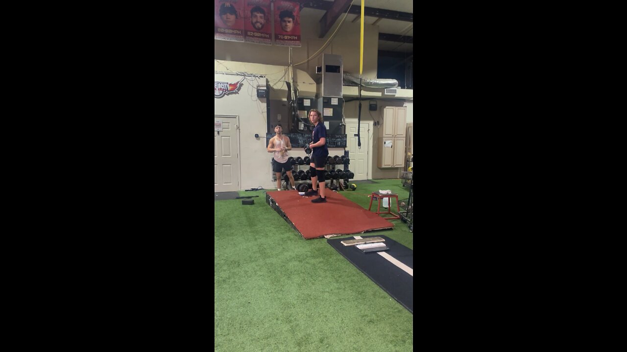 Pierce Boles 17yo sitting 91mph in bullpen Today!