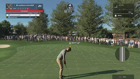 super long putt!