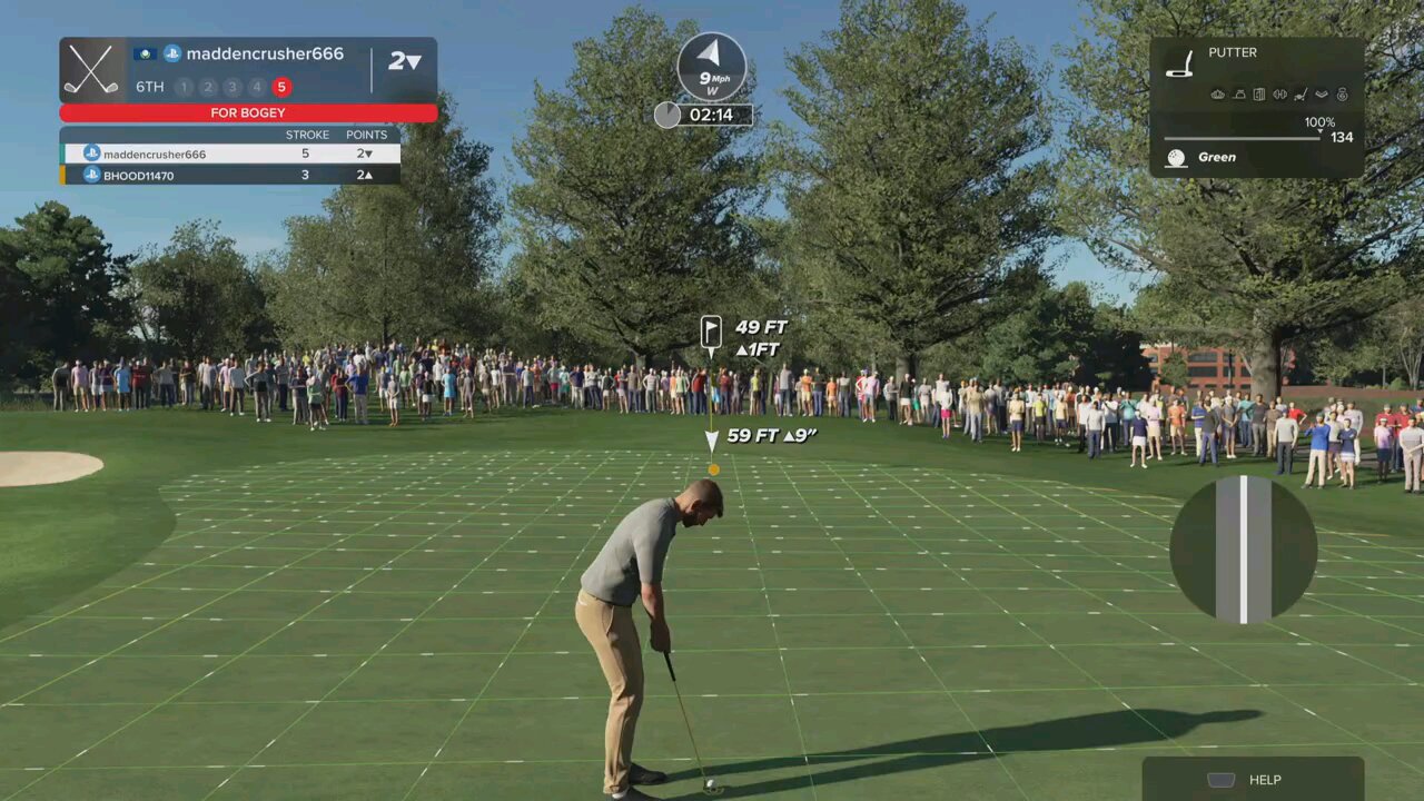super long putt!