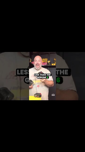 Shocking Discovery Knockoff Battery Weighs Less Than Genuine DeWalt