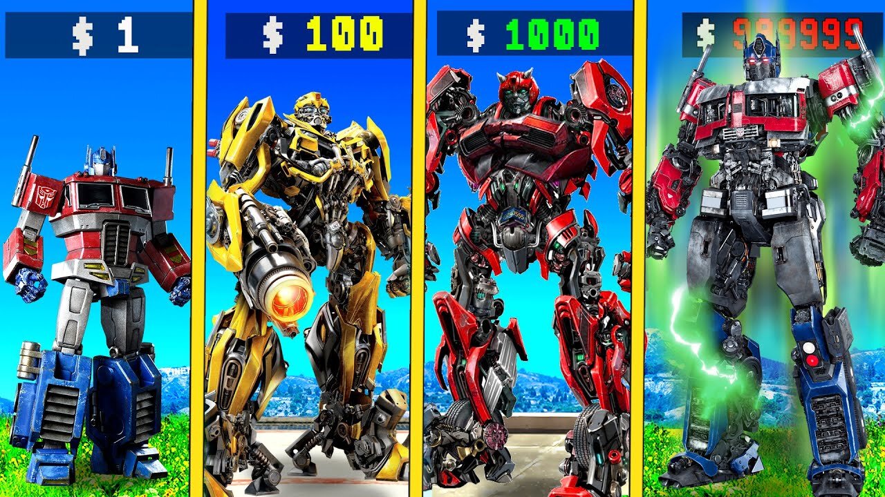 $1 TRANSFORMER TO $10000000000000 TRANSFORMER IN GTA5