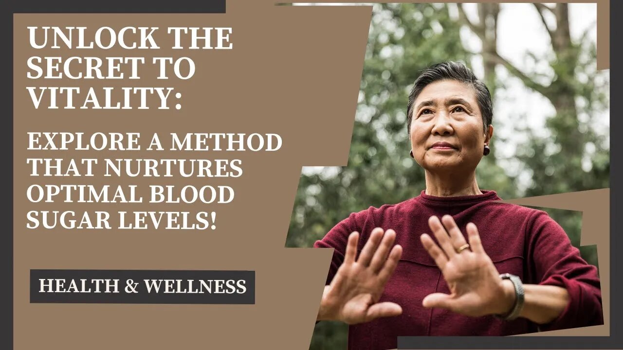 Unlock the Secret to Vitality: Explore a Method that Nurtures Optimal Blood Sugar Levels!