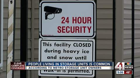 Living in storage units is illegal, owners say