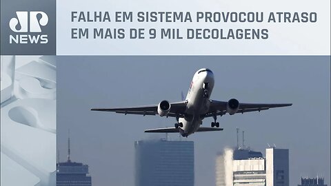 Atrasos de voos nos EUA aumentam e passam de 9.200 após falha em sistema