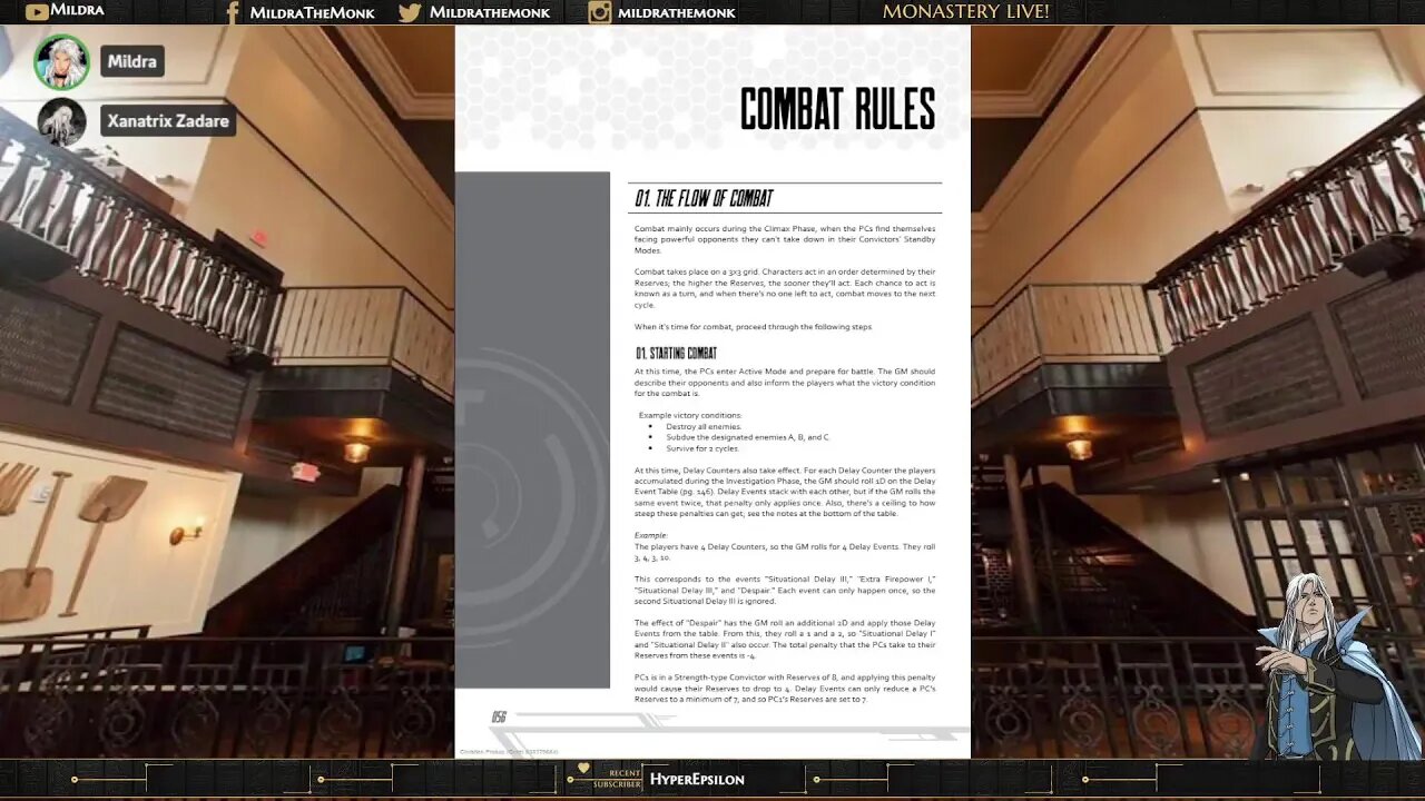 The Valley of the Judged: Convictor Drive #7 (Combat Rules)