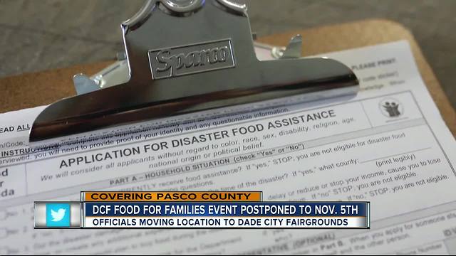 Pasco food assistance program postponed days before site was to open