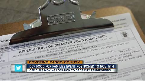 Pasco food assistance program postponed days before site was to open