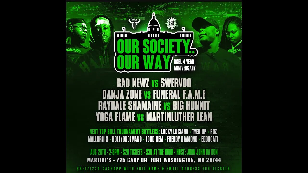 TAY ROC VS QUBAN RECAP + BAD NEWZ VS SWERVOO GOING DOWN ON @OurSocietyBattleLeague
