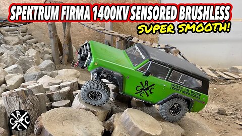 Super Smooth Spektrum Firma 1400kv Sensored Brushless Motor and ESC in a Redcat Gen8 V2!