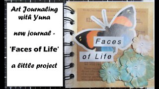 Faces of Life - mini art journal - let's get started