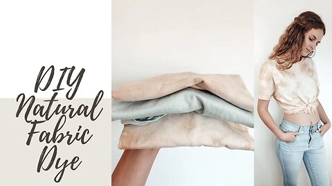 How to: Tie Dye With 3 Natural Ingredients | Tea Avocado Red Cabbage | DIY Tutorial Natural Dyes