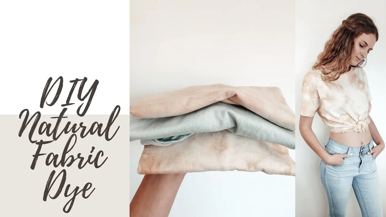 How to: Tie Dye With 3 Natural Ingredients | Tea Avocado Red Cabbage | DIY Tutorial Natural Dyes