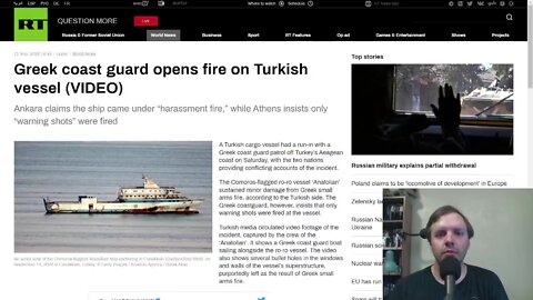 Greek coast guard opens fire on Turkish vessel