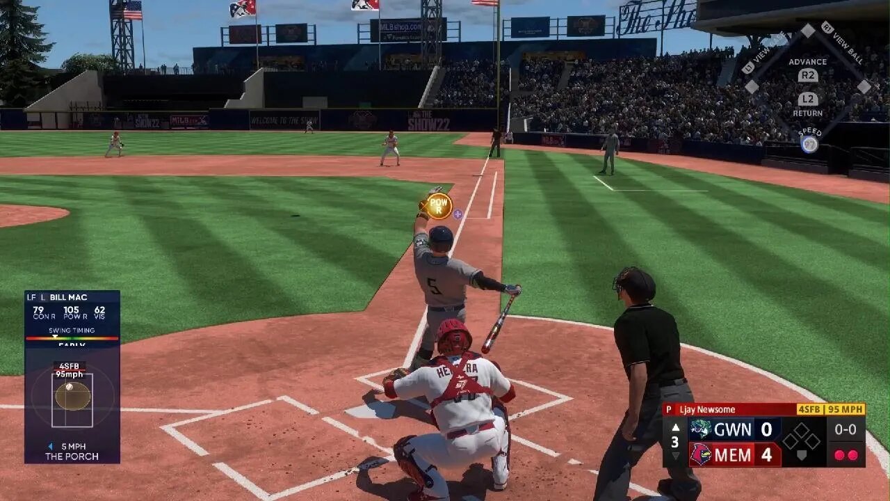 MLB The Show 22 1st AAA HR (1b)