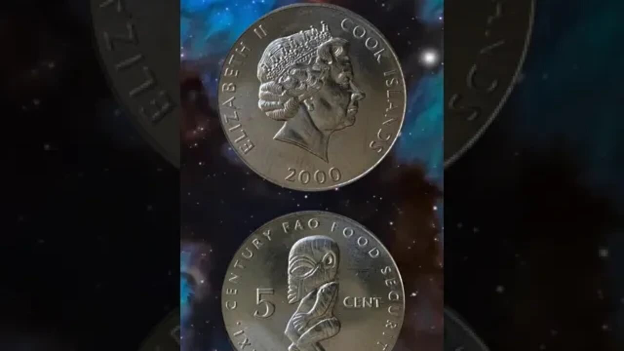 Cook islands 5 cents 2000.#shorts #coinnotesz