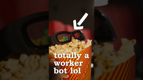 This robot runs it's own MOVIE THEATER!