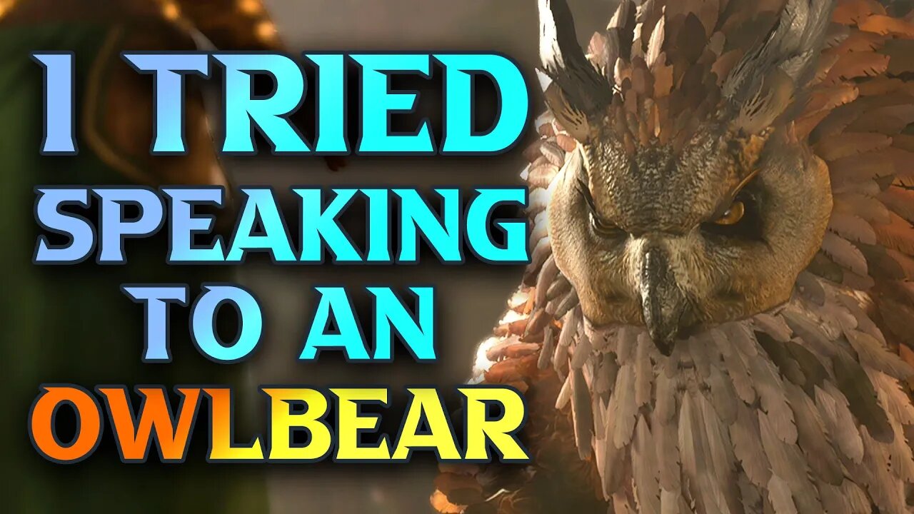 I Tried Talking To The Owlbear and It's Cub In Baldur's Gate 3 - Here's What They Said