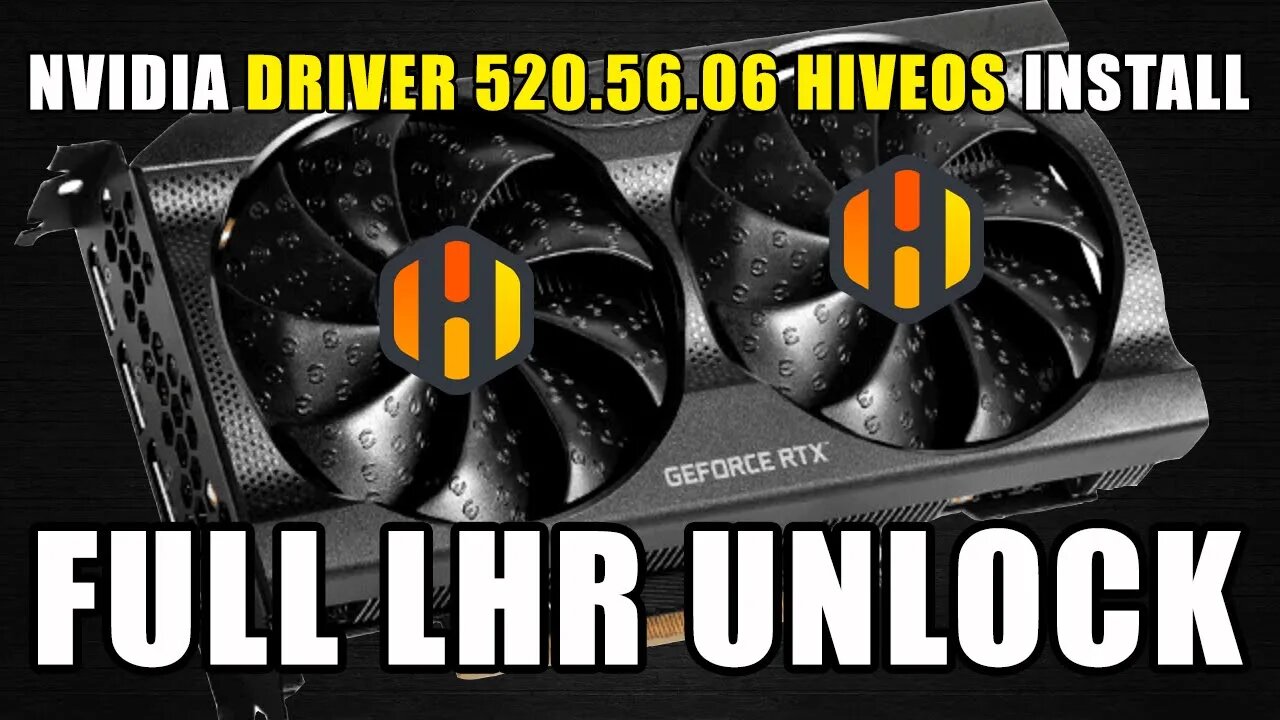 HiveOS Latest NVIDIA Driver Install | OFFICIAL LHR UNLOCKER Version