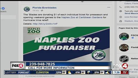 Florida Everblades donates to Naples Zoo after Hurricane Irma