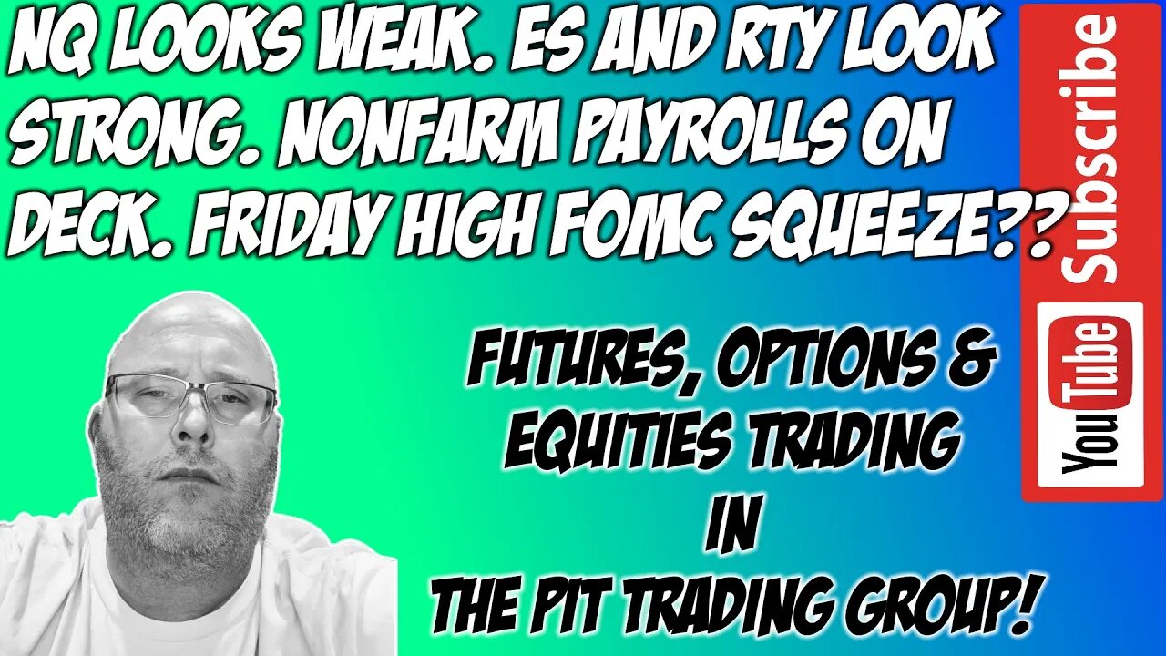 Nonfarm Payroll - ES NQ Futures Premarket Trade Plan - The Pit Futures Trading