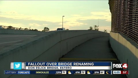 Battle over a bridge name in Estero