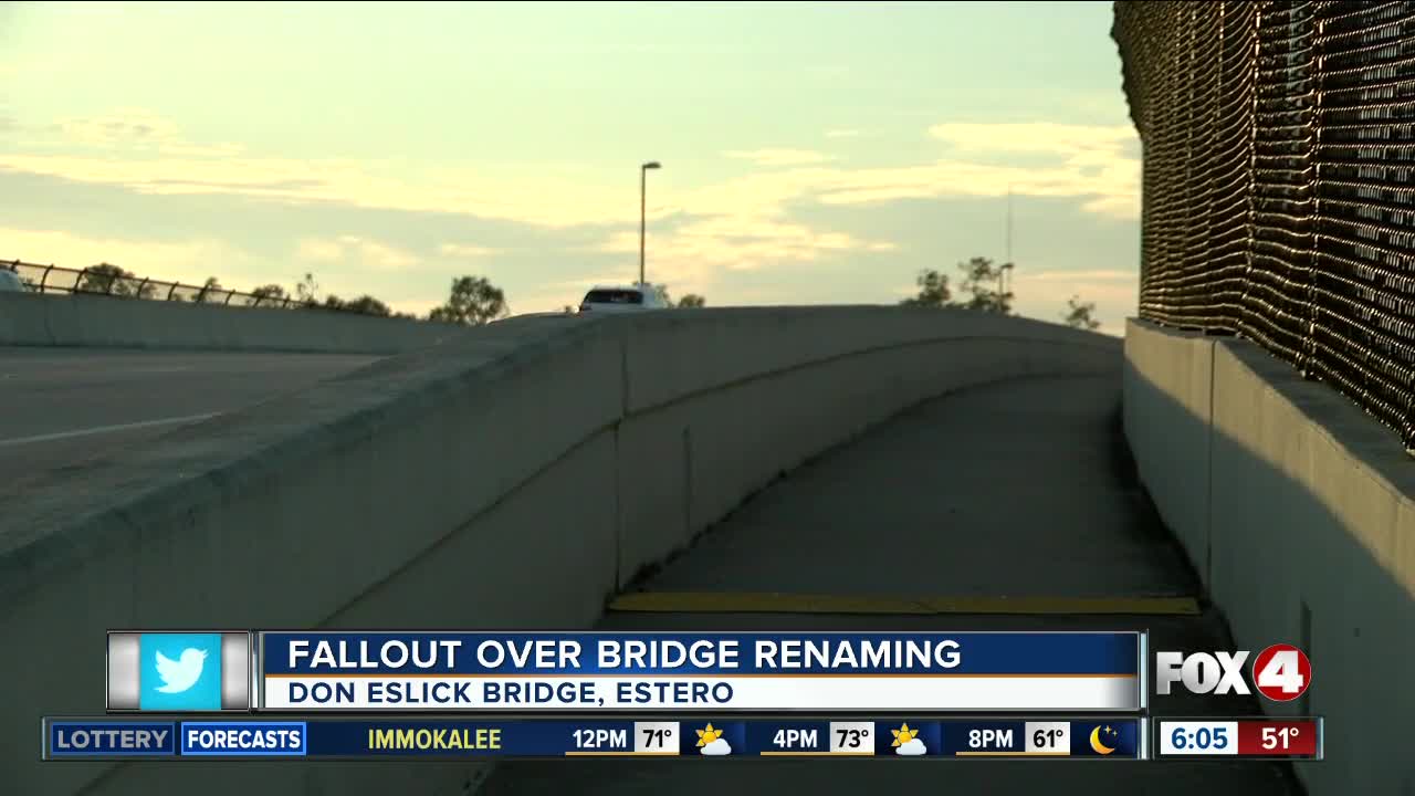 Battle over a bridge name in Estero